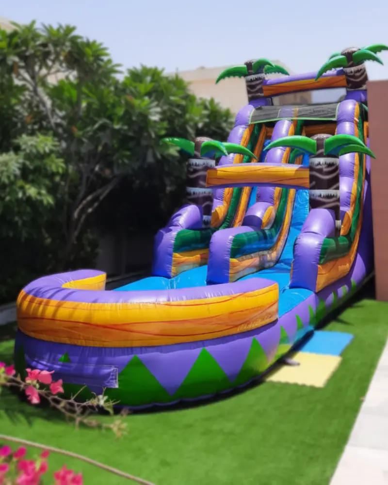 4 Palms Inflatable Water Slider n’ Pool