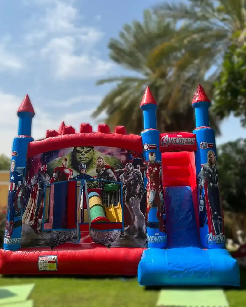 Avengers-Army-themed-Bouncy-Combo