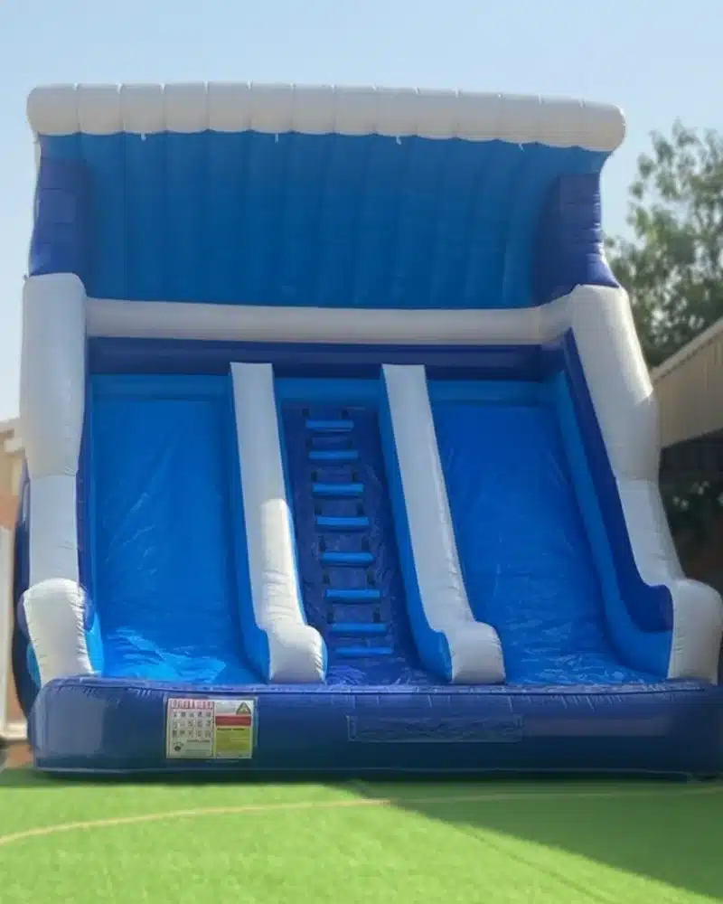 Blue Wave Double Slide n’ Pool