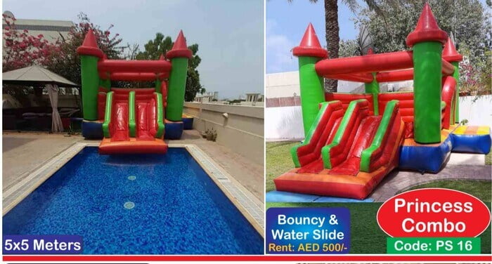 Bouncy-water-slide-for-swimming-pool
