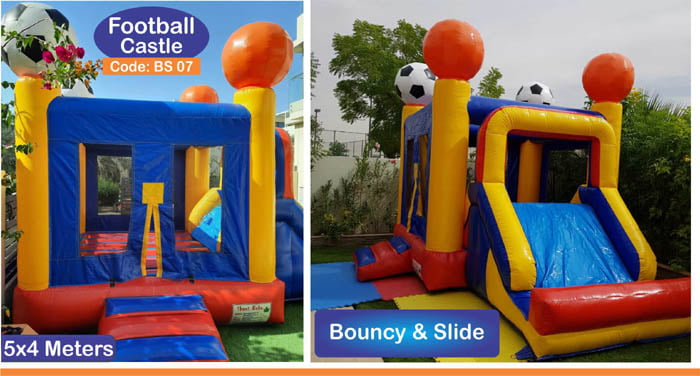 Football-Bouncy-casltes-with_slide-for-rental-in-UAE