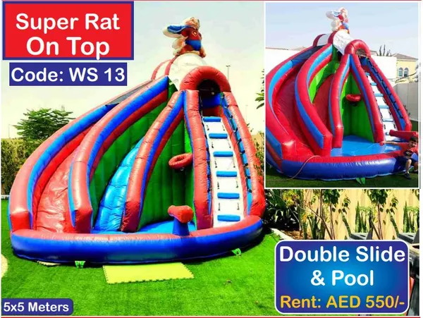 Inflatable Double Water Slide to rent