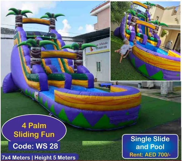 Large Inflatable Water Slide to Rent in Dubai