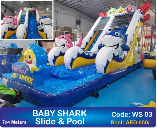 Rent Inflatable Slide with Pool