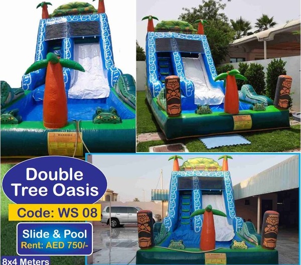 Rent Inflatable Water Slide with Pool