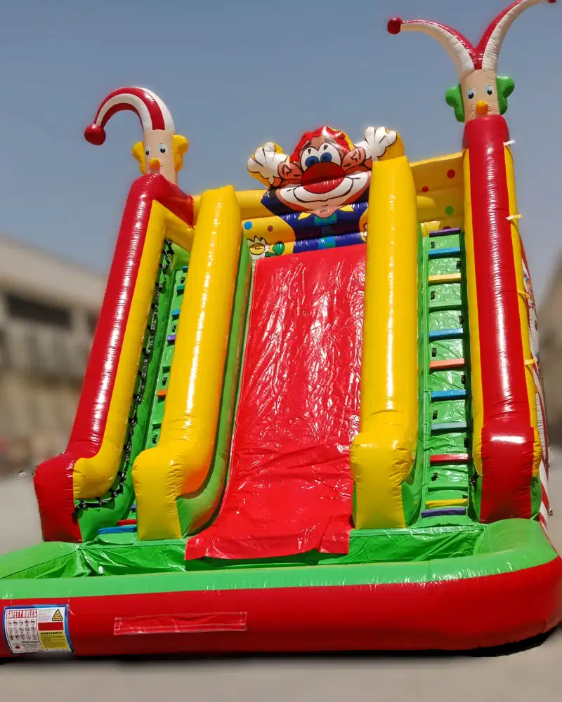 Triple Clown Water Slide n' Pool