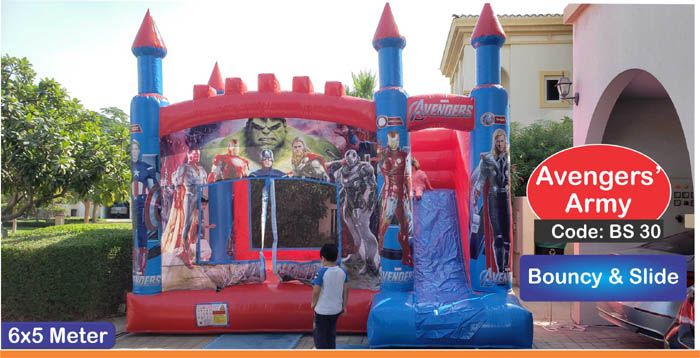 avengers-army-bouncy-castle-with-slide-on-rent-in-uae