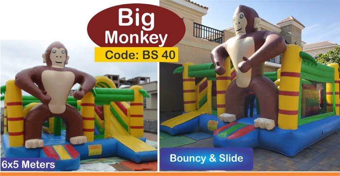 big-monkey-bouncy-castle-with-slide-for-rent-abuadhabi