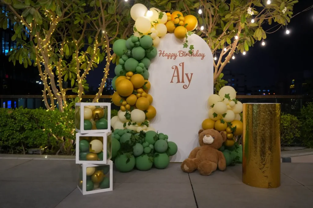 birthday decoration setup in almankhool dubai