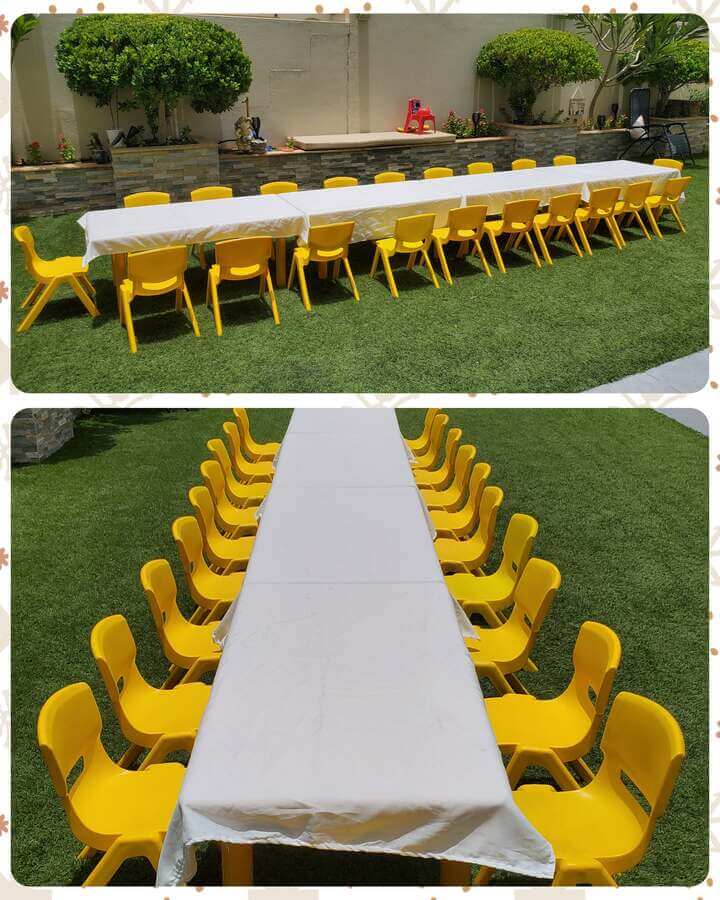 yellow-theme-chairs-tables-rent-for-party
