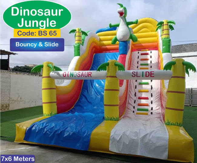 dinasour-inflatable-slides-on-rent