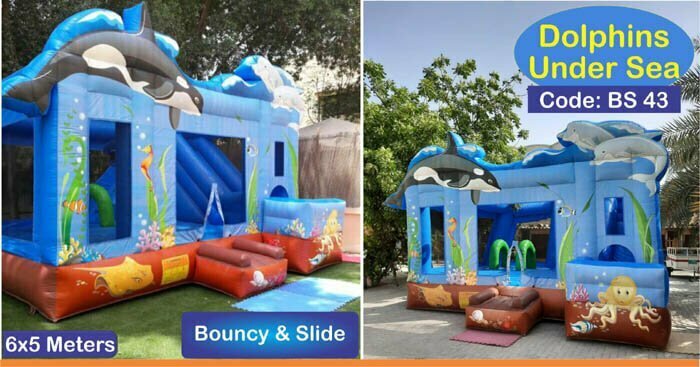 dolphins-fish-bouncy-castles-with-slides