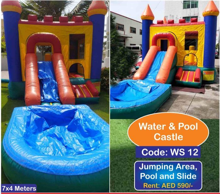 inflatable-slide-with-pool-on-rent