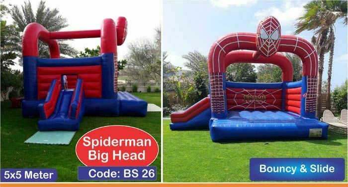 spiderman-bouncy-and-slides